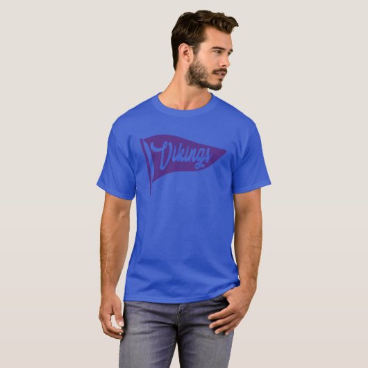 Vikings flag t-shirt (Voorkant volledig)