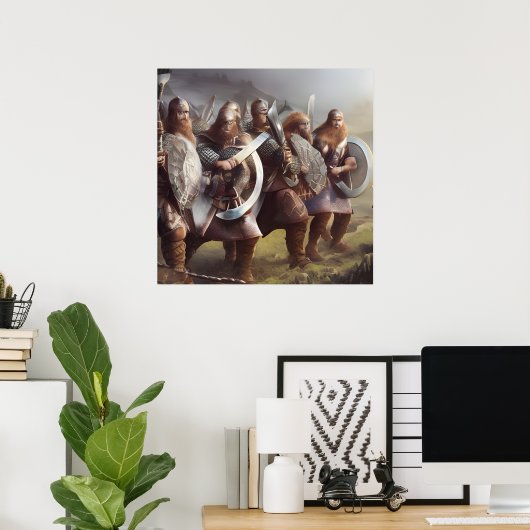 Vikings Forwards Samen Poster (Thuiskantoor)