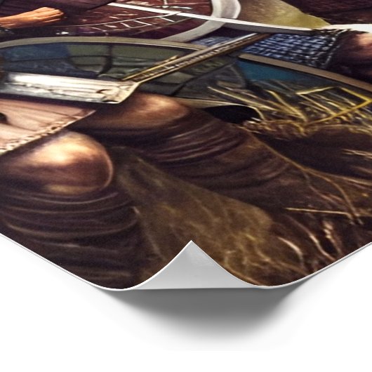 Vikings Forwards Samen Poster (Hoek)