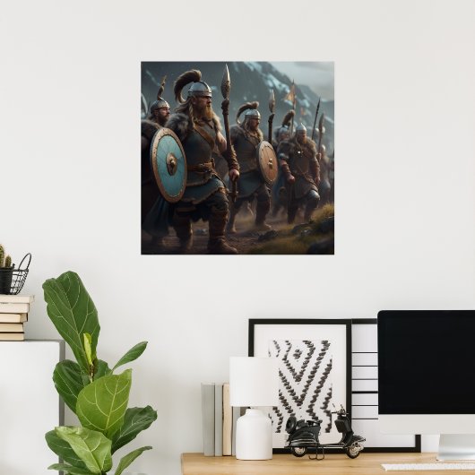 Vikings Forwards Samen Poster (Thuiskantoor)