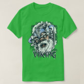 Vikings Head Illustration Design Tekening T-shirt (Design voorkant)