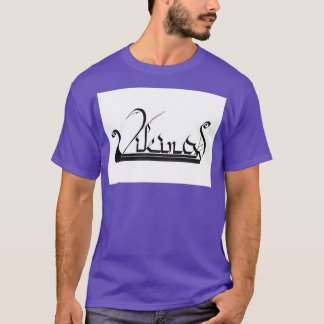 Vikings-kalligrafie T-shirt