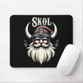 Vikings Kerstman Hoed Kerstmis Pyjama Cool Nordic  Muismat (Met muis)