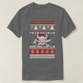 Vikings Kerstmis Ugly Sweater Valhala T-shirt (Design voorkant)