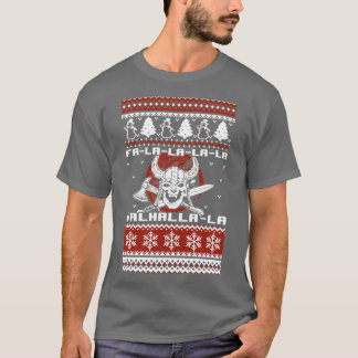 Vikings Kerstmis Ugly Sweater Valhala T-shirt