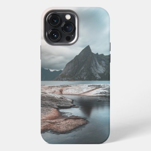Viking's kust iPhone hoesje (Achterkant)