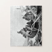 Vikings Landing in IJsland Illustratie (1909) Legpuzzel (Verticaal)