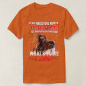Vikings mijn voorouders waren wandelaars 2 t-shirt (Design voorkant)