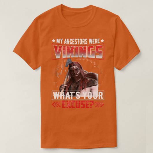 Vikings mijn voorouders waren wandelaars 2 t-shirt (Design voorkant)