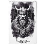 Vikings & Mythical Beasts 2026 Calendar Kalender (Hoes)