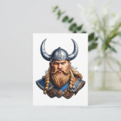 Vikings Nordic Man Briefkaart (Staand voorkant)