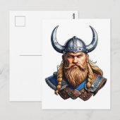 Vikings Nordic Man Briefkaart (Voorkant / Achterkant)