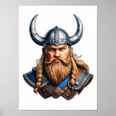 Vikings Nordic Man Poster (Voorkant)