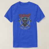 Vikings overwinning of valhalla schedel met kruisb t-shirt (Design voorkant)