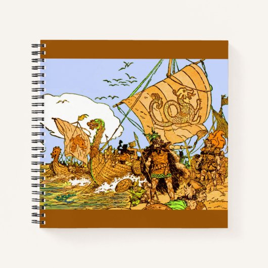 Vikings print notitieboek (Voorkant)