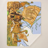 Vikings print sherpa deken (Voorkant)