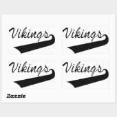 Vikings Rechthoekige Sticker (Vel)