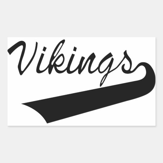 Vikings Rechthoekige Sticker (Voorkant)