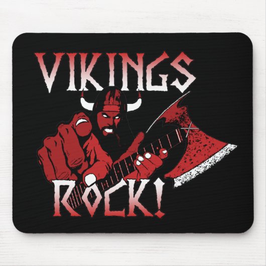 Vikings Rock Mousepad Muismat (Voorkant)