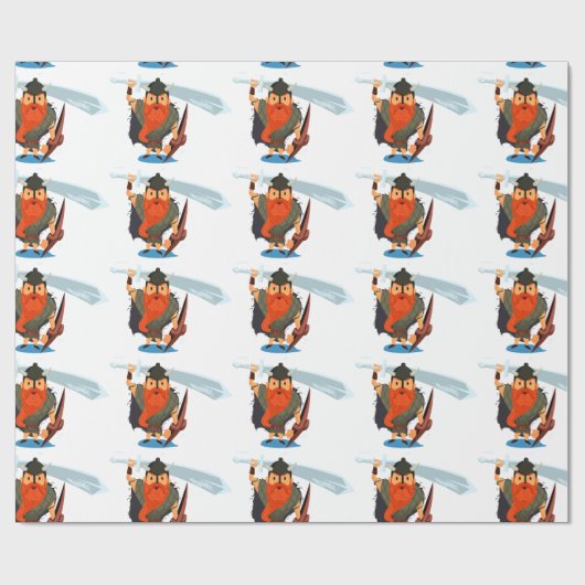 Vikings Rule Cadeaupapier (Vlak)