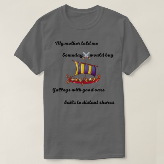 Vikings-serie geselecteerde poëzie t-shirt (Design voorkant)