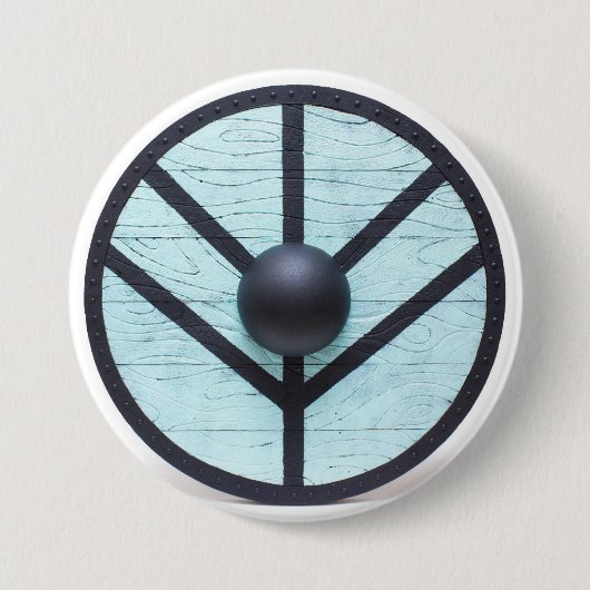 Vikings Shield Maiden Ronde Button 7,6 Cm (Voorkant)