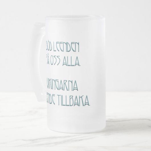 Vikings Smile Back Matglas Bierpul (Voorkant links)