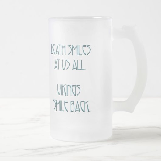 Vikings Smile Back Matglas Bierpul (Rechts)