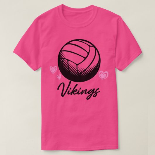Vikings Volleyball Ball Sport T-shirt (Design voorkant)