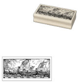 Vikingschepen Rubberstempel (Gestempeld)