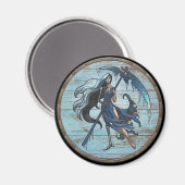 Vikingschildmagneet - Hel Magneet (Voorkant / Achterkant)