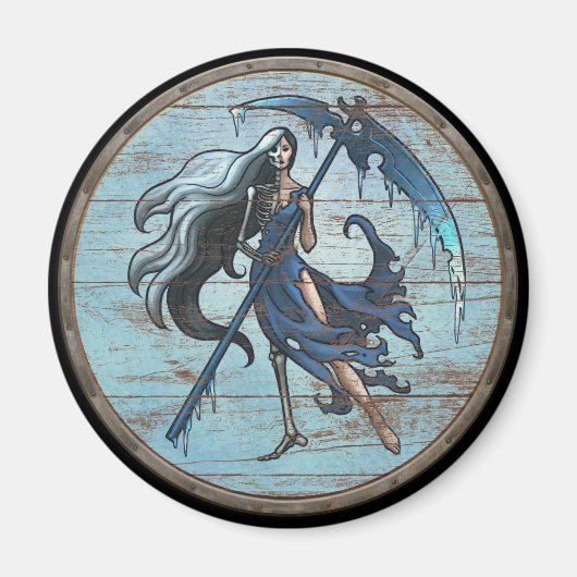 Vikingschildmagneet - Hel Magneet (Voorkant)