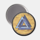 Vikingschildmagneet - Valknut Magneet (Voorkant / Achterkant)