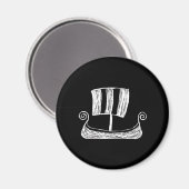 Vikingschip magneet (Voorkant / Achterkant)