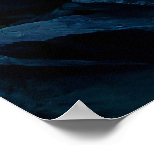 Vikingschip vaart uit oud boek poster (Hoek)