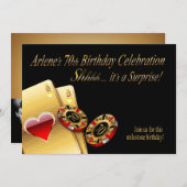 Vikki Casino Feeststijl VRAAG NAAM OP CHIPS Kaart (Voorkant / Achterkant)