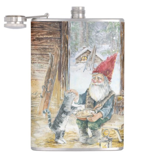 Vikta julkort helgkort heupfles (Geopend)