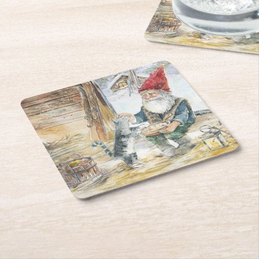 Vikta julkort helgkort kartonnen onderzetters (Schuin)