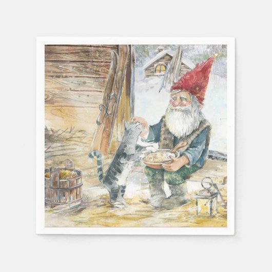 Vikta julkort helgkort servet (Voorkant)