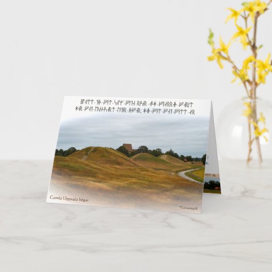 Vikta kort — Kungshögarna Kaart (Gele Bloem)