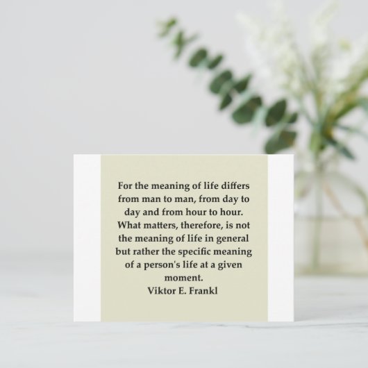 viktor frankl briefkaart (Staand voorkant)