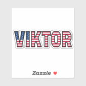 Viktor Name Vorname USA Sticker Stickerset (Vel)