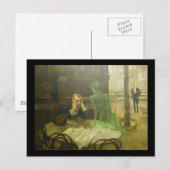 Viktor Oliva. Absinthe Drinker Briefkaart (Voorkant / Achterkant)