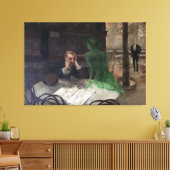 Viktor Oliva - De Absint Drinker (1901) Canvas Afdruk (Insitu (Woonkamer))