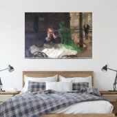 Viktor Oliva - De Absint Drinker (1901) Canvas Afdruk (Insitu (Slaapkamer))