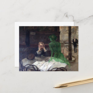Viktor Oliva The Absinthe Drinker Briefkaart