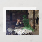 Viktor Oliva The Absinthe Drinker Briefkaart (Voorkant / Achterkant)