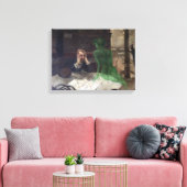 Viktor Oliva The Absinthe Drinker Canvas Afdruk (Insitu (Woonkamer))