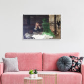 Viktor Oliva The Absinthe Drinker Canvas Afdruk (Insitu (Woonkamer))