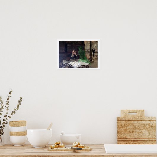 Viktor Oliva The Absinthe Drinker Poster (Keuken)